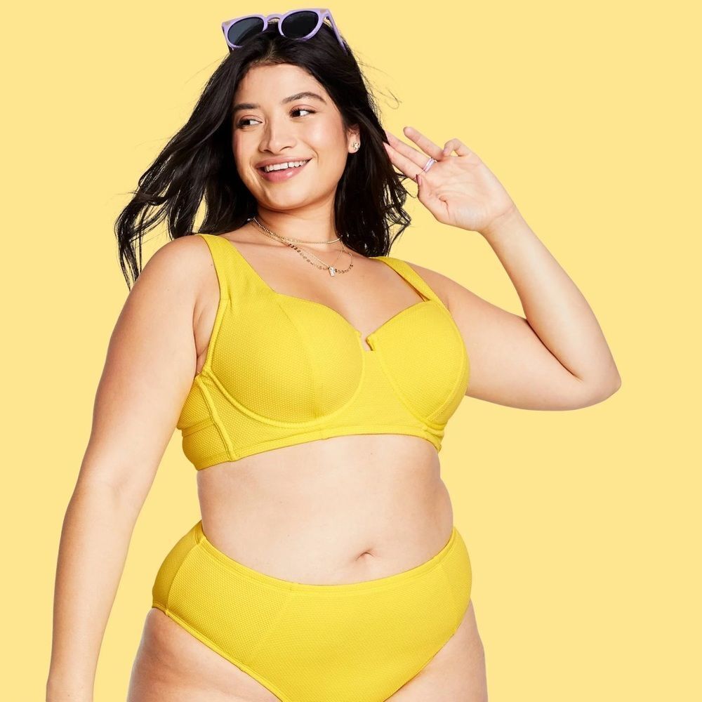 Stoney Clover Lane x Target Textured Bikini Top and High-Waist Bottom set